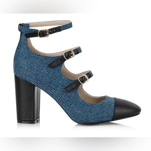 Yull Battersea Buckle Block High Heel Size UK4/US6